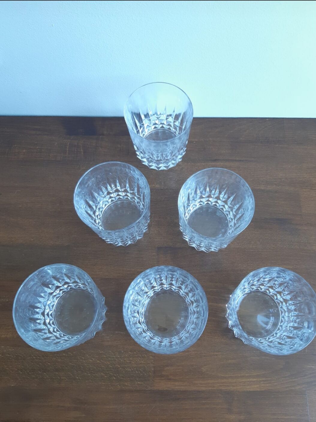 Lot of 6 whiskey glasses