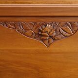 Art Deco walnut bed for 140/190cm base