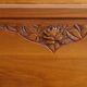 Art Deco walnut bed for 140/190cm base