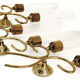 Angelo Lelli design three wall lamps by Arredoluce Italy 1950
