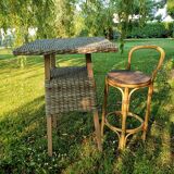 Bamboo bar stool