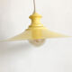 Vintage pendant lamp yellow metal