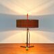 Lampe de table trépied minimaliste en teck de style milieu du siècle allemand de Kaiser Leuchten, années 1960
