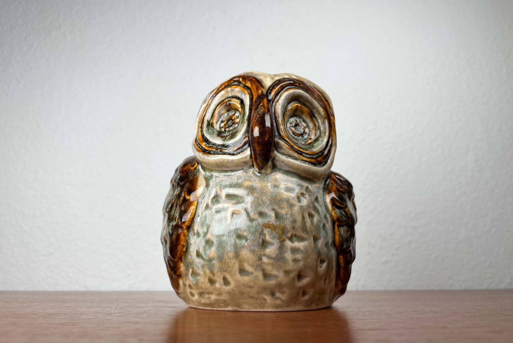 Grande sculpture de hibou en céramique danoise du milieu du siècle par Josef Simon pour Søholm, années 1960