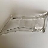Large mid-century French crystal centrepiece class bowl