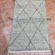 Small Moroccan Berber rug (Zanafi kilim) for bedroom and living room.