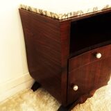 Bedside table in macassar ebony