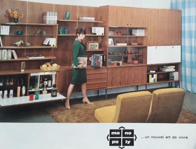 Louis Paolozzi sideboatd in teak modernist design 60