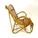 Fauteuil en rotin vintage Marlène