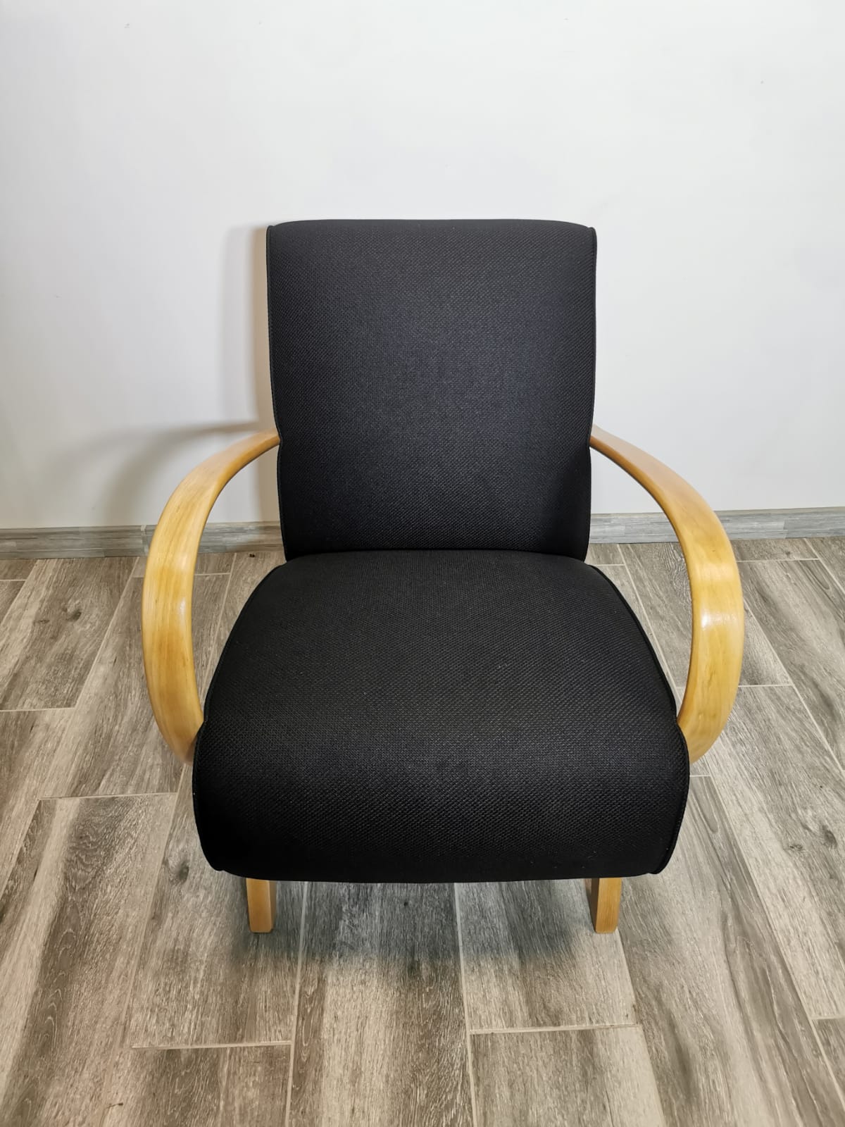 Black Armchair by Jindrich Halabala, 1940s