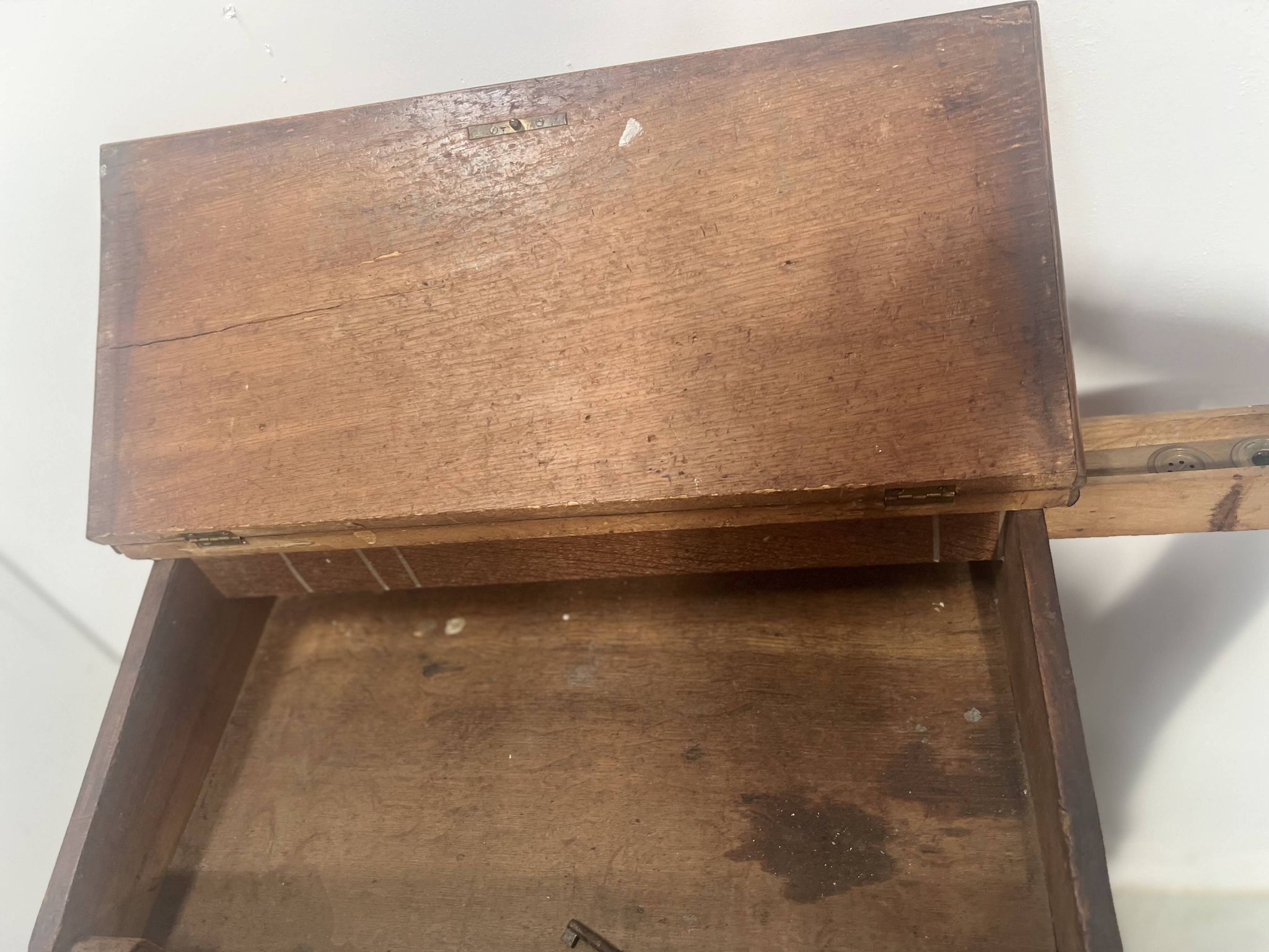 Old 19th century notary's clerk's desk