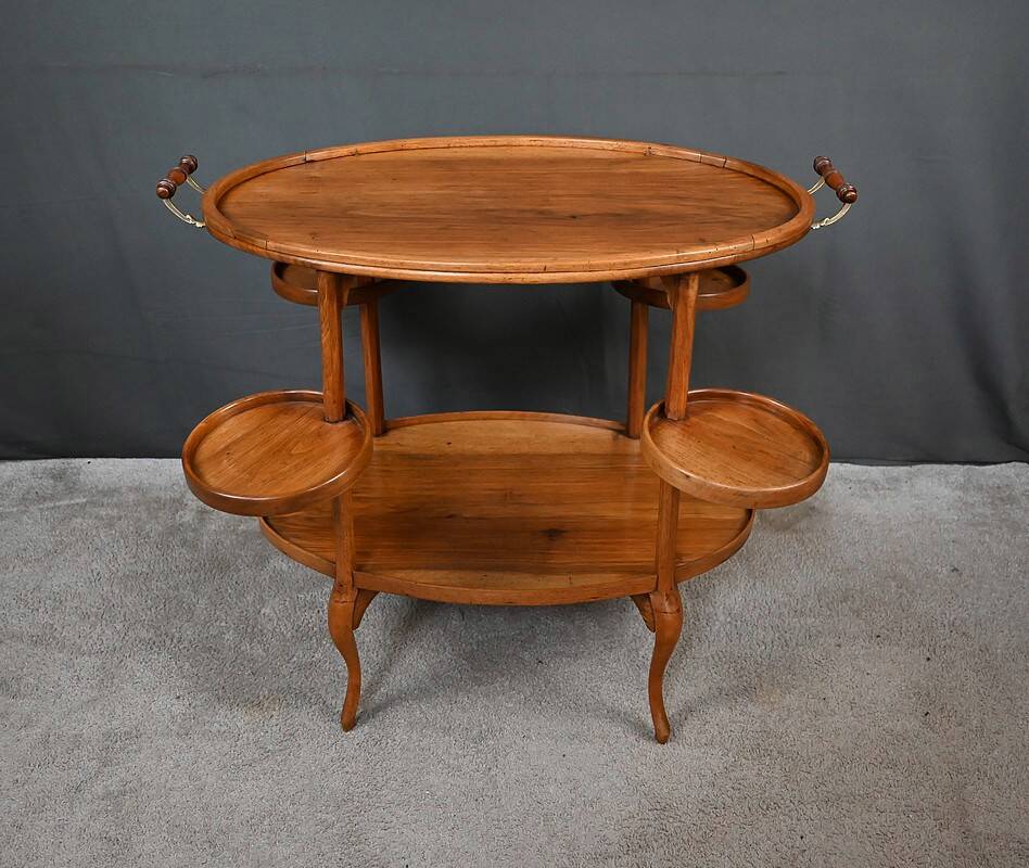 Walnut Salon Dessert Table - Early 20th Century