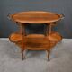Walnut Salon Dessert Table - Early 20th Century