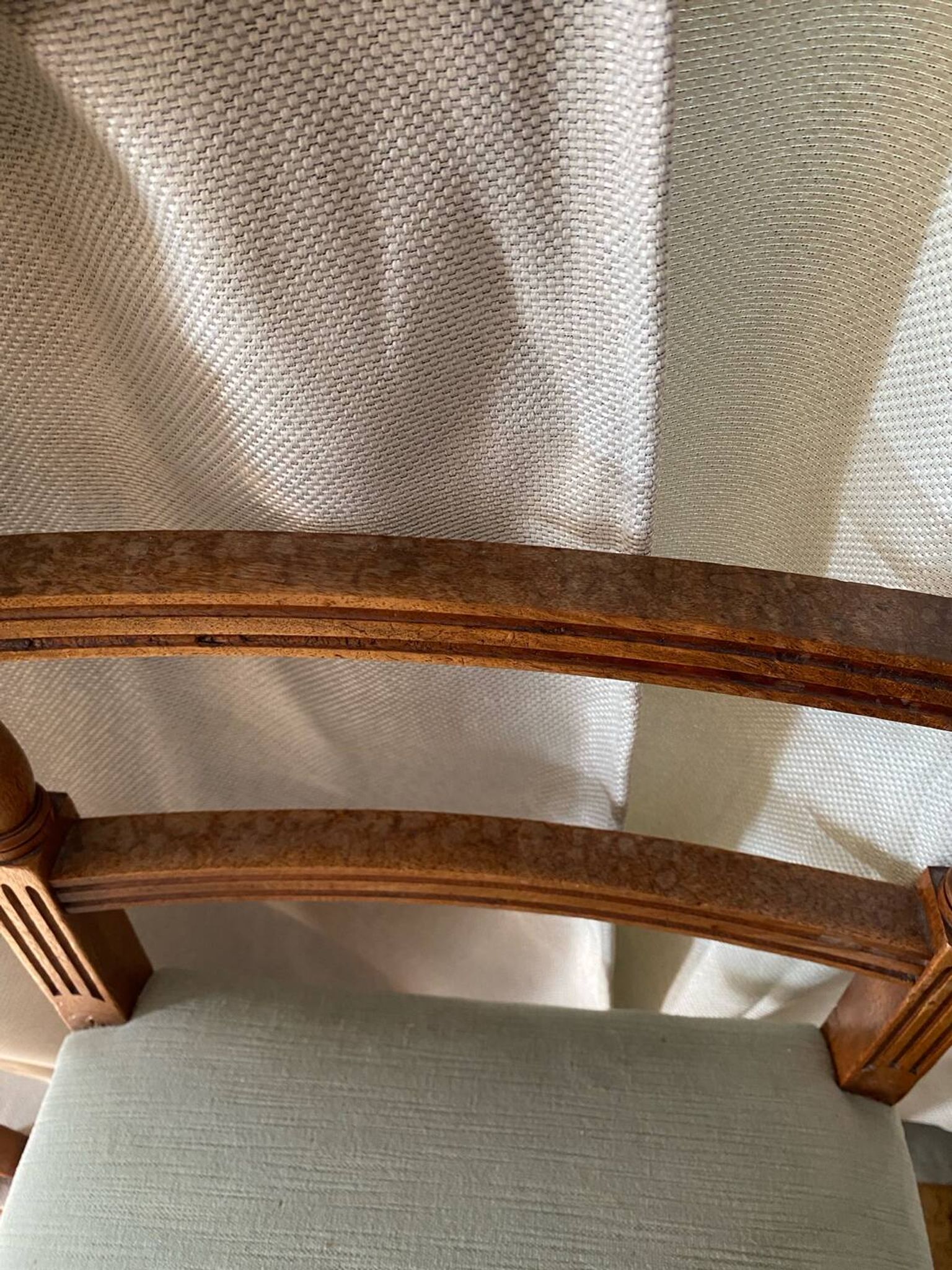 Six turned wooden chairs