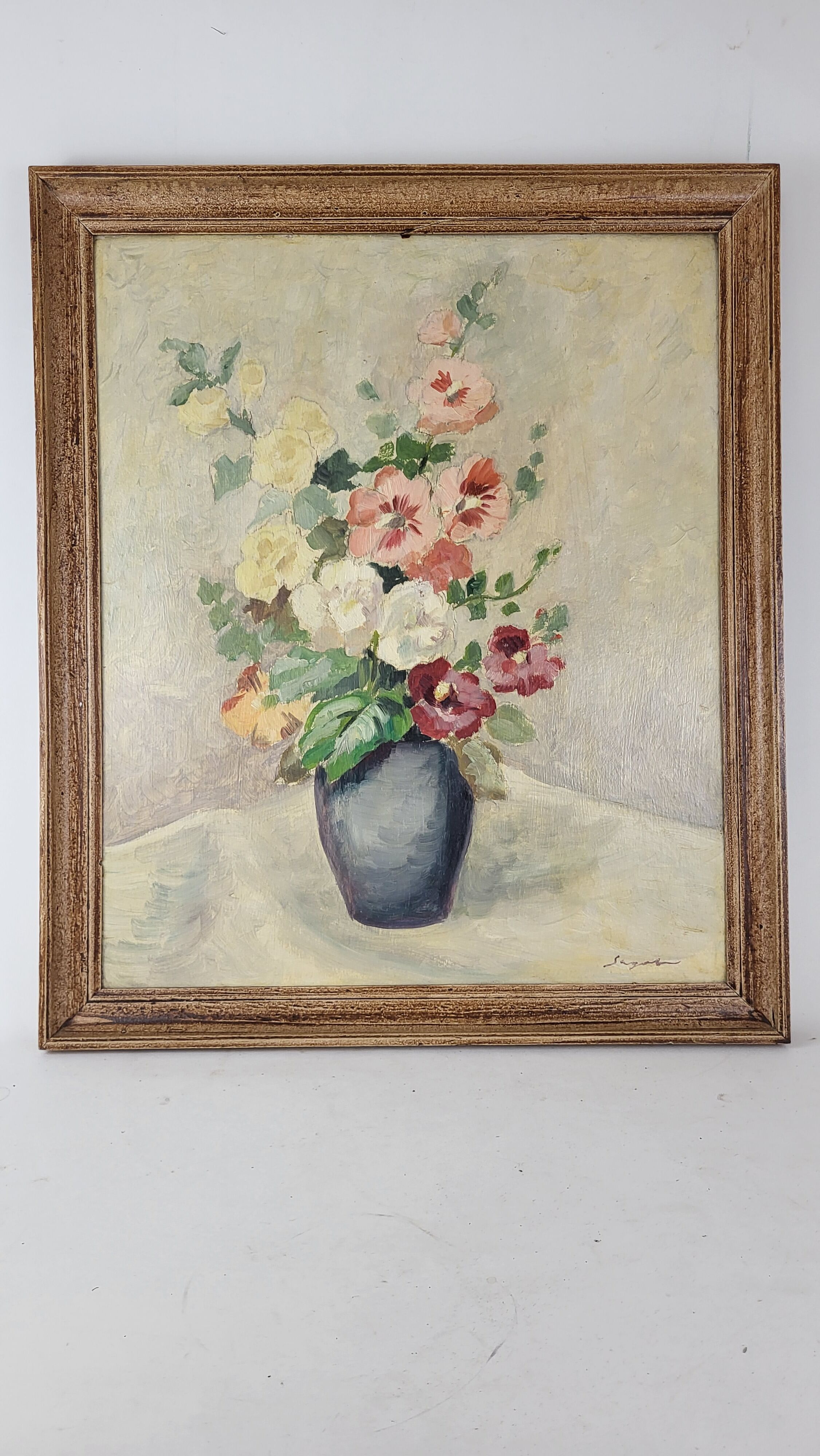 Table Bouquet Oil on isorel