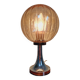 Amber Glass Table Lamp, Space Age Style, 1970s