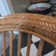 Pair of armchairs in rattan, wicker and woven bamboo, 1970