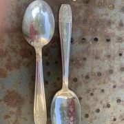 Cutlery set consisting of 49 pieces in silver metal, antique and collector's item
