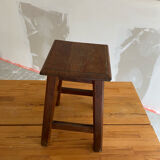 Vintage solid oak stool