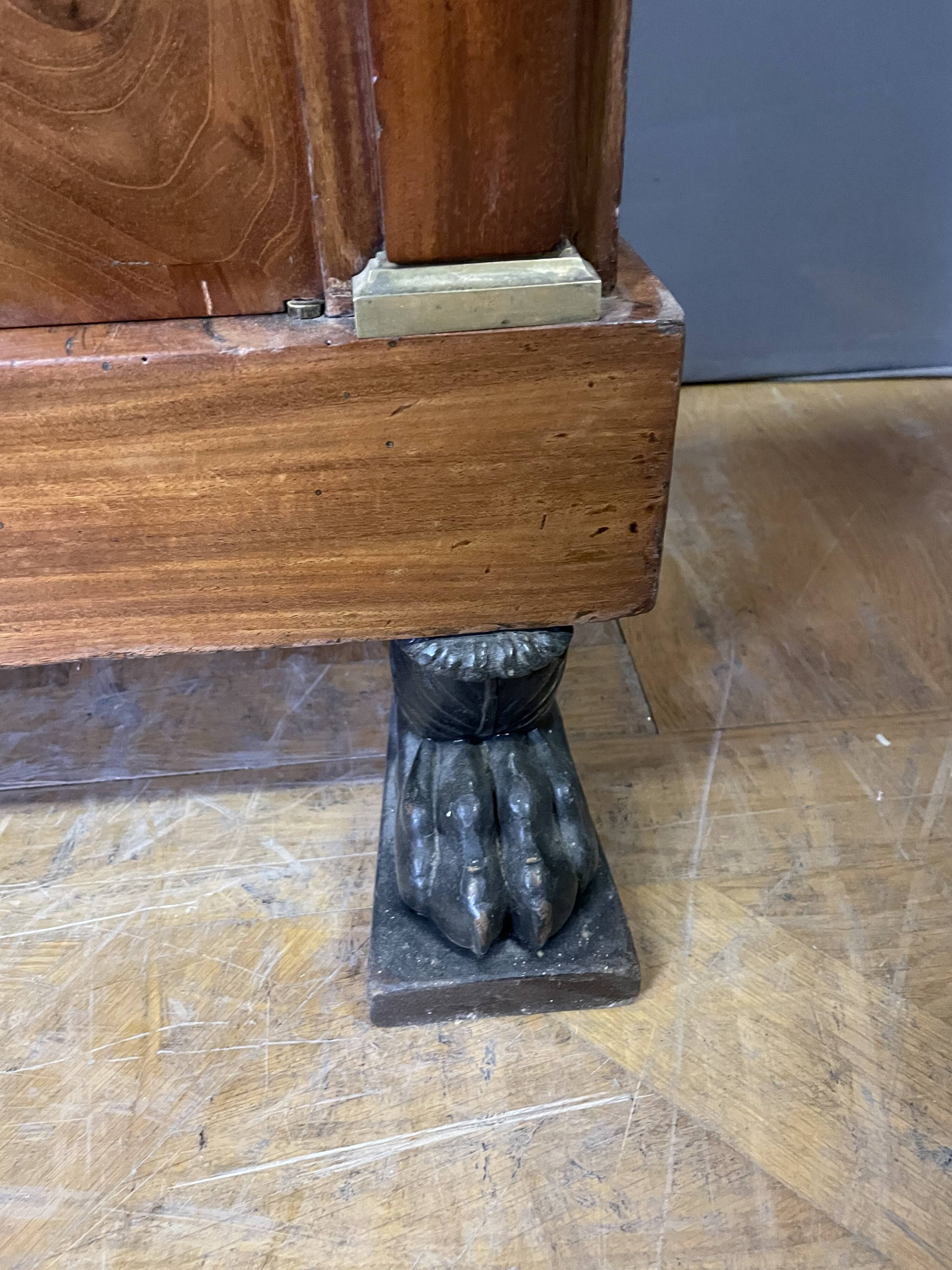 Empire mahogany secretary from the Consulate period.