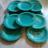 12 vintage zoomorphic dinner plates