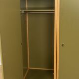 Système d'armoires Flötotto, années 1970, vert, hêtre, 4 pièces