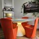 Table lumineuse ED et 4 chaises Zoe – Slide, design Guglielmo Berch