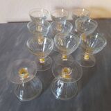 Art Deco wine glasses