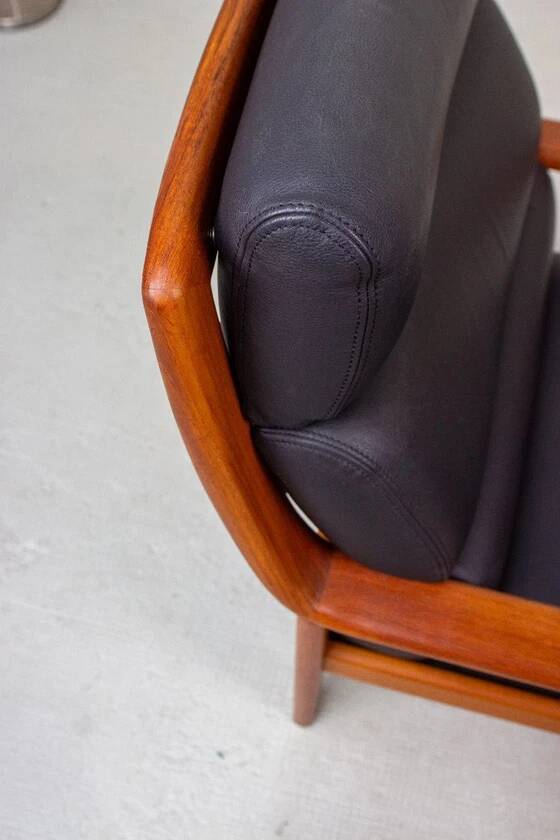 Vintage Teak Armchair High-Back Mid Century Danish