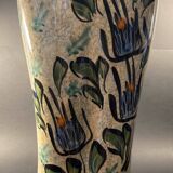 Glazed Ceramic Vase Signed Vallauris