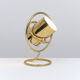Lampe moderniste art deco en laiton