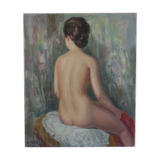 Tableau nu de dos Albert Genta XXème