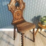 Carved oak chair