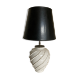 Emile Tessier lamp in glazed clay by Malicorne 1960