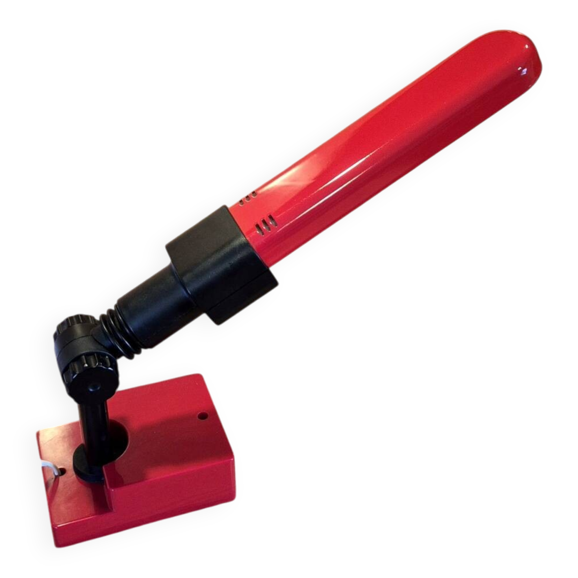 Vintage 70's red desk lamp.