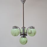 Art deco chrome chandelier,1930's.