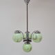 Art deco chrome chandelier,1930's.