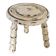 Patinated tripod stool