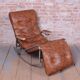 Mid-Century Rocking Reclining Armchair in Chrome by Lama, France, 1960s