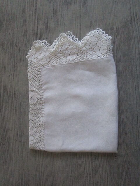 Antique embroidered centerpiece 90 cm x 64 cm