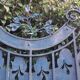 Solid gate, garden iron, H227x110cm, old, exterior door