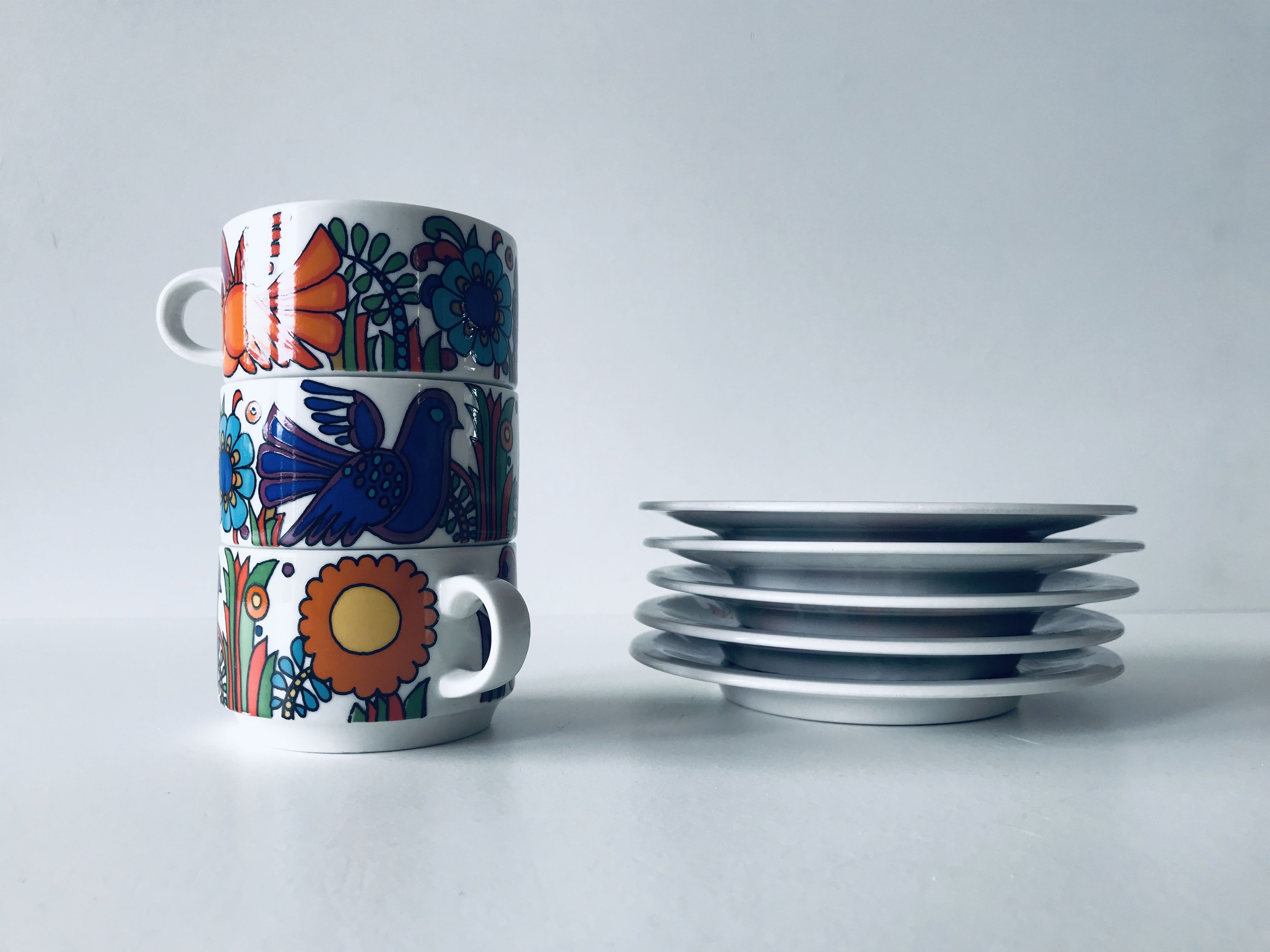 Acapulco coffee cup and saucers by Villeroy and Boch