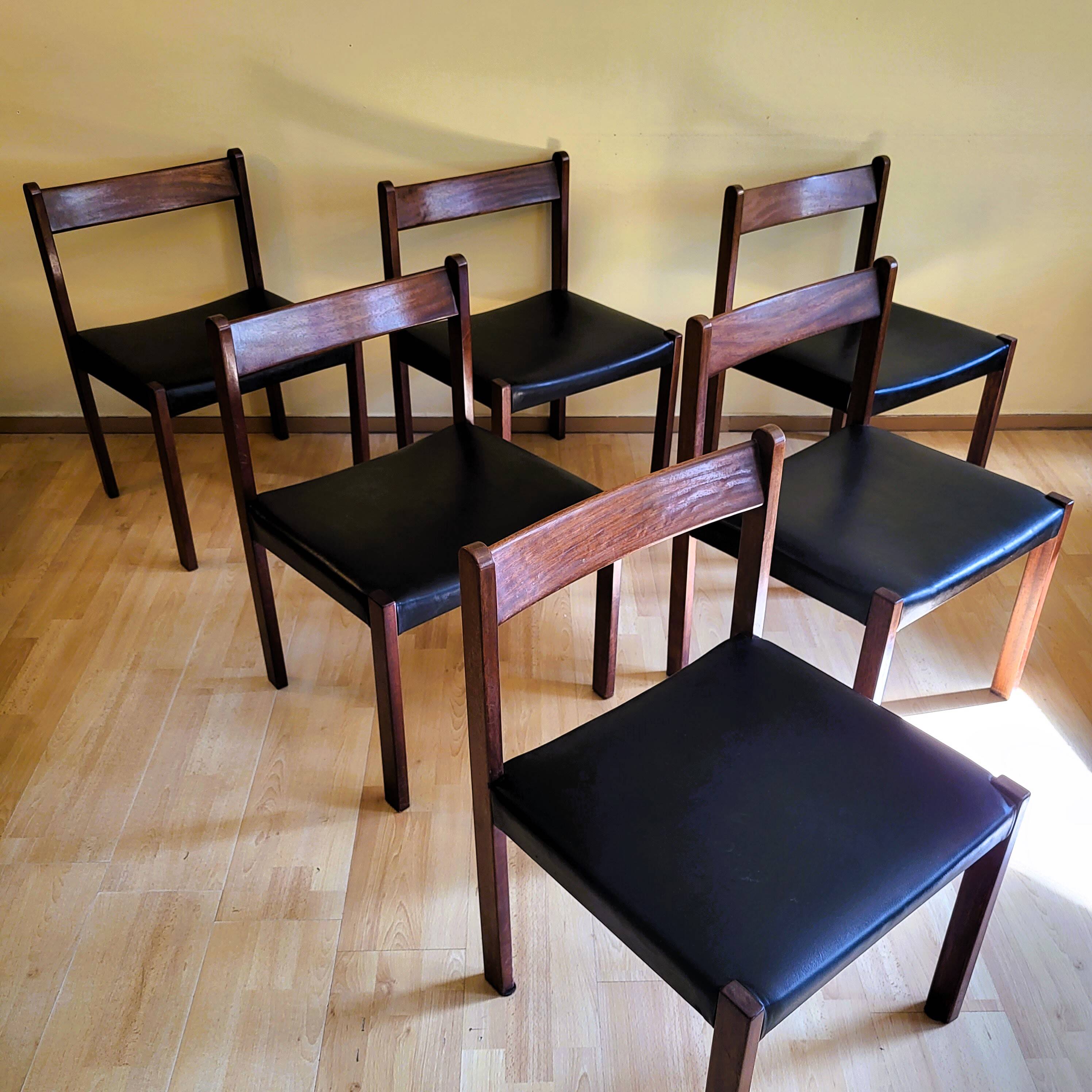 6 Vintage Chairs by Alfred Hendrickx for Belform