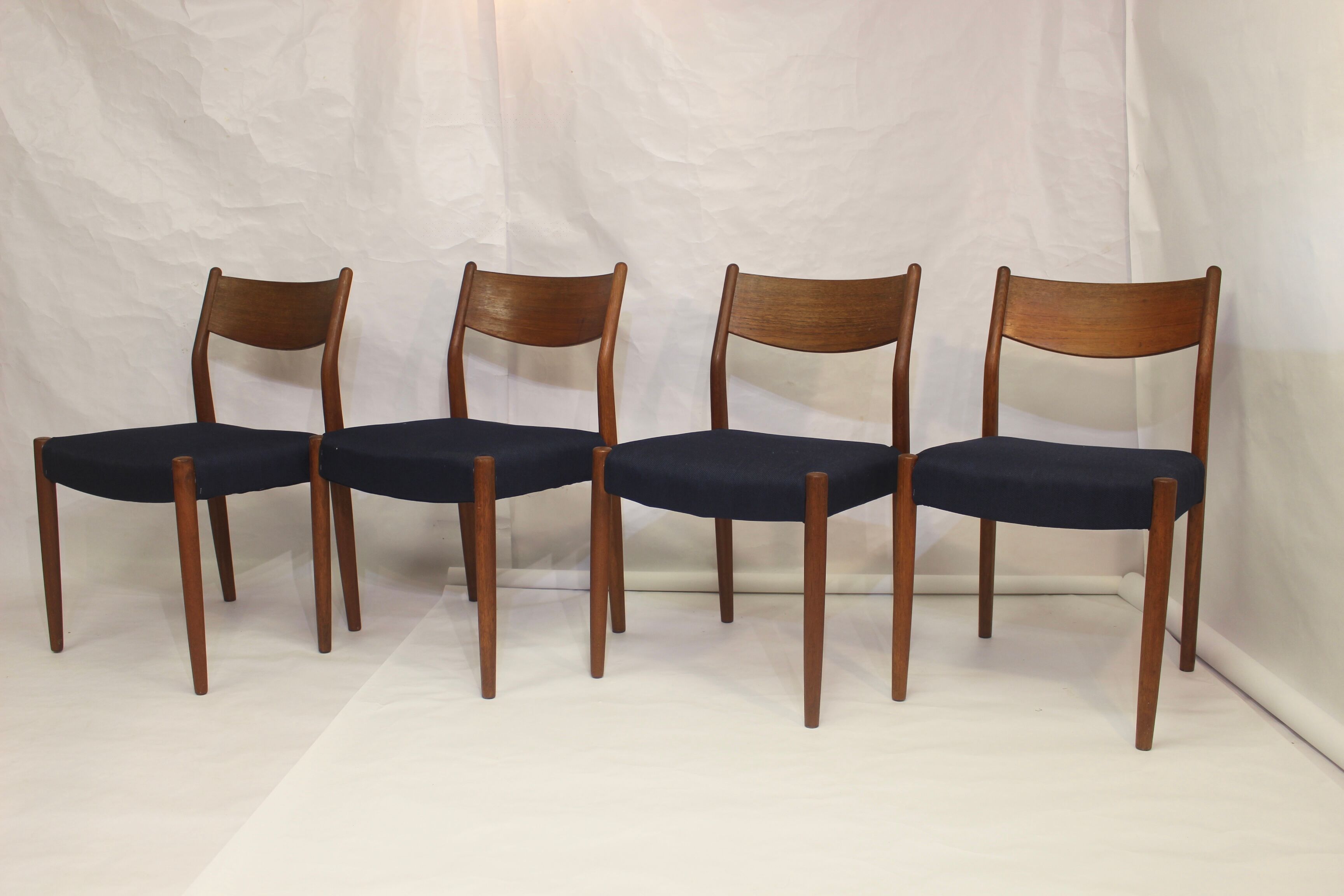 Set de 4 chaises en teck Cees Braakman pour Pastoe 1960.