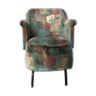 Armchair 50's velvet upholsterer