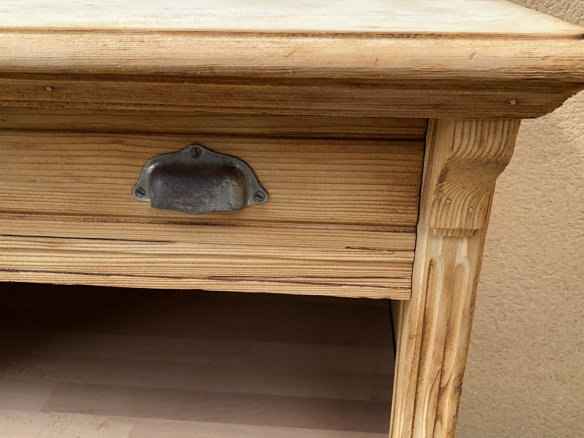 Meuble de métier comptoir buffet bahut enfilade bois brut
