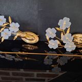 Pair of Hollywood regency style wall lights