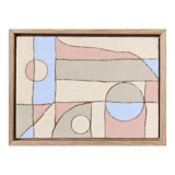 Peinture à l’huile abstraite contemporaine « Pink District » de l’artiste britannique Lloyd Durling, encadrée