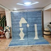 Tapis BeniOuaren Moderne Bleu 300x200 cm