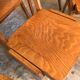 Set of 6 stackable chairs wood feet compass Germany 1960's